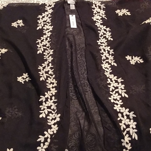 Sonoma Jackets & Blazers - Kimono, by Sonoma,one size,Black with white